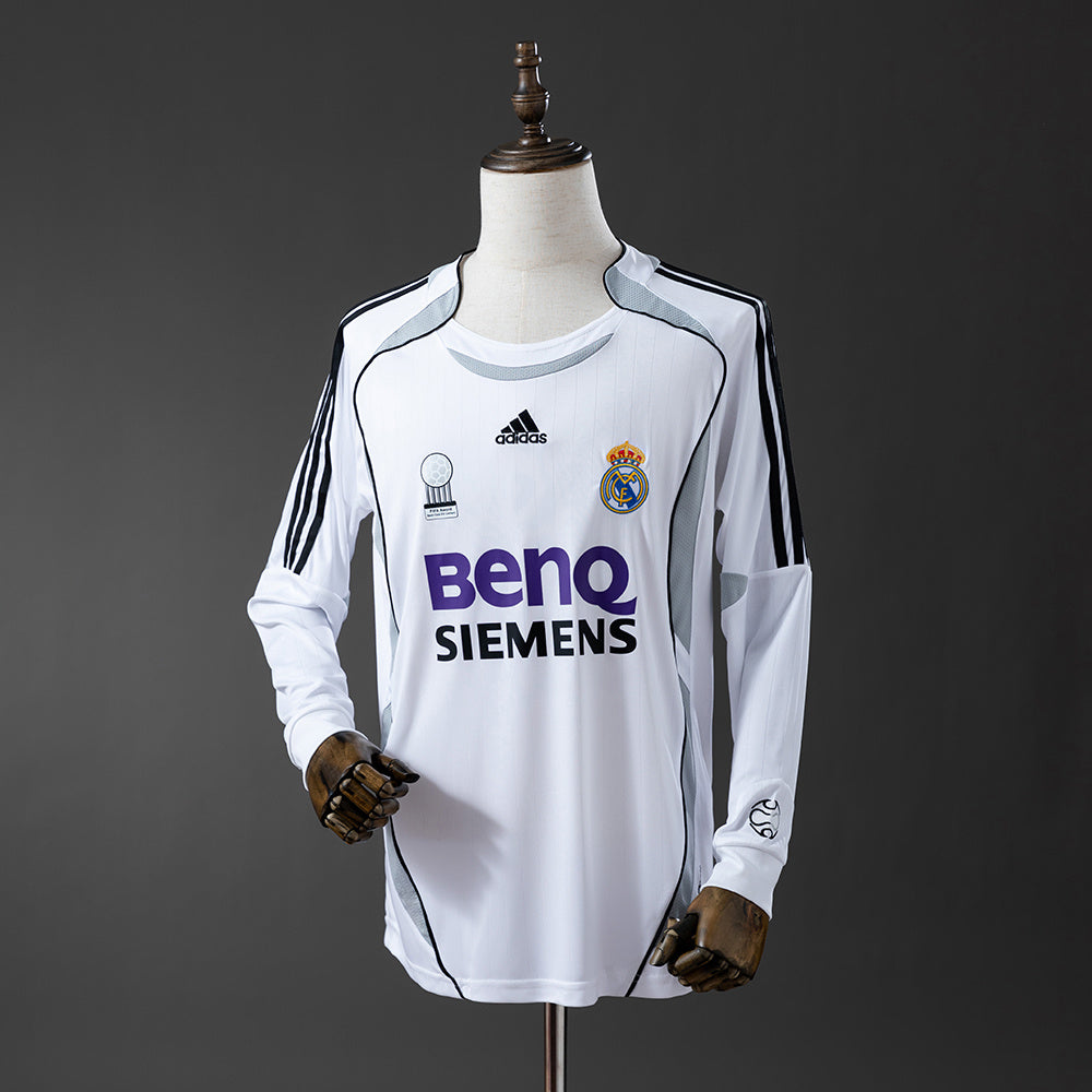 Maillot Rétro Manches Longues Real Madrid Domicile 2006-2007
