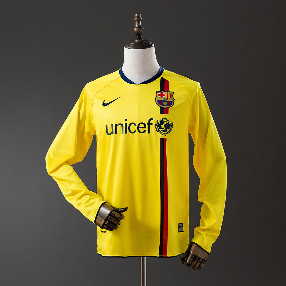 Maillot Rétro Manches Longues FC Barcelone Extérieur 2008-2009