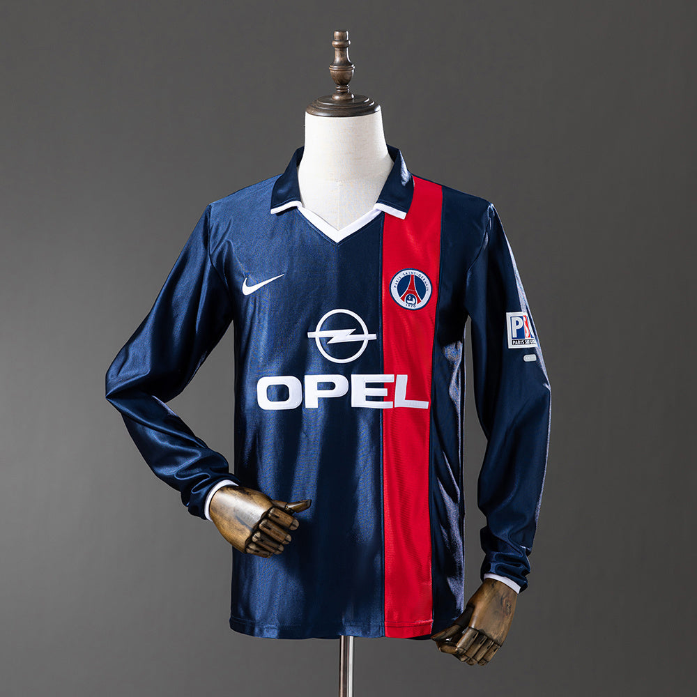 Maillot Rétro Manches Longues Paris Saint-Germain Domicile 2001-2002