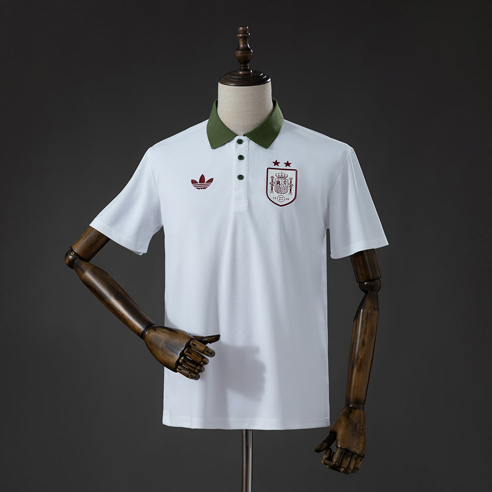 Maillot Espagne Polo Blanc 2026-2027