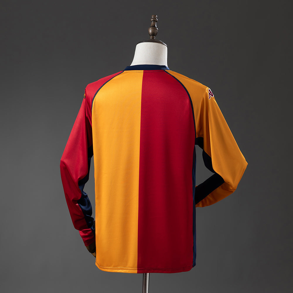 Maillot Rétro Manches Longues AS Roma Domicile 2001-2002
