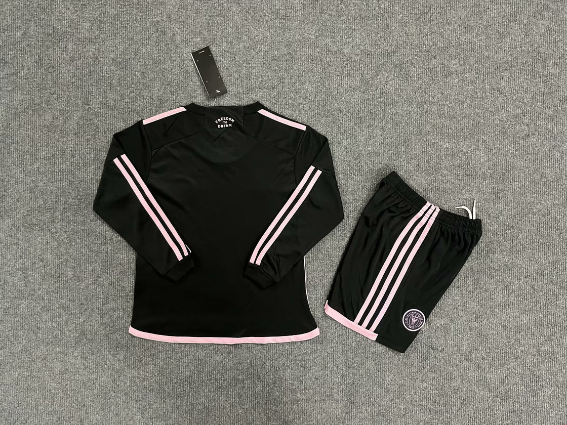 Kit Enfant Inter Miami Extérieur Manches Longues 2025-2026