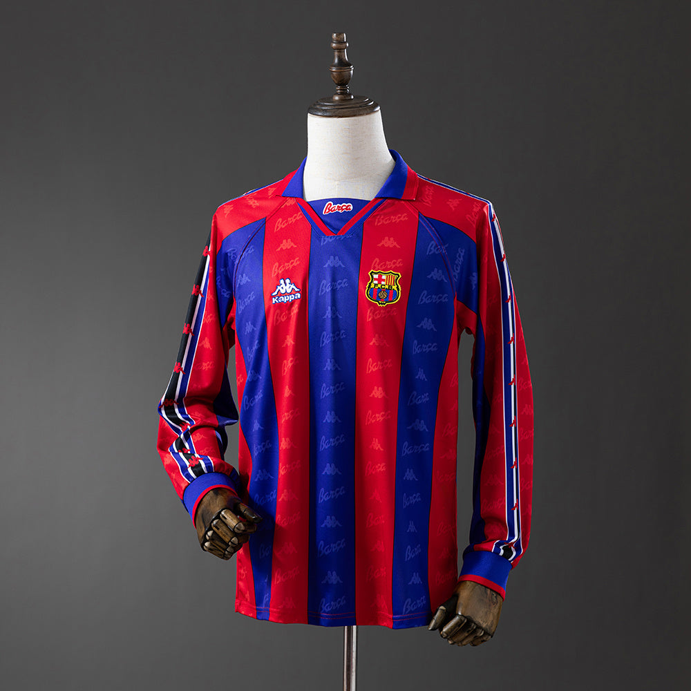 Maillot Rétro Manches Longues FC Barcelone Domicile 1996-1997