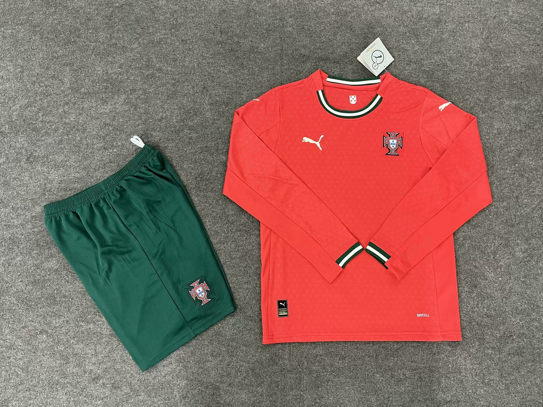 Kit Enfant Portugal Domicile Manches Longues 2024-2025