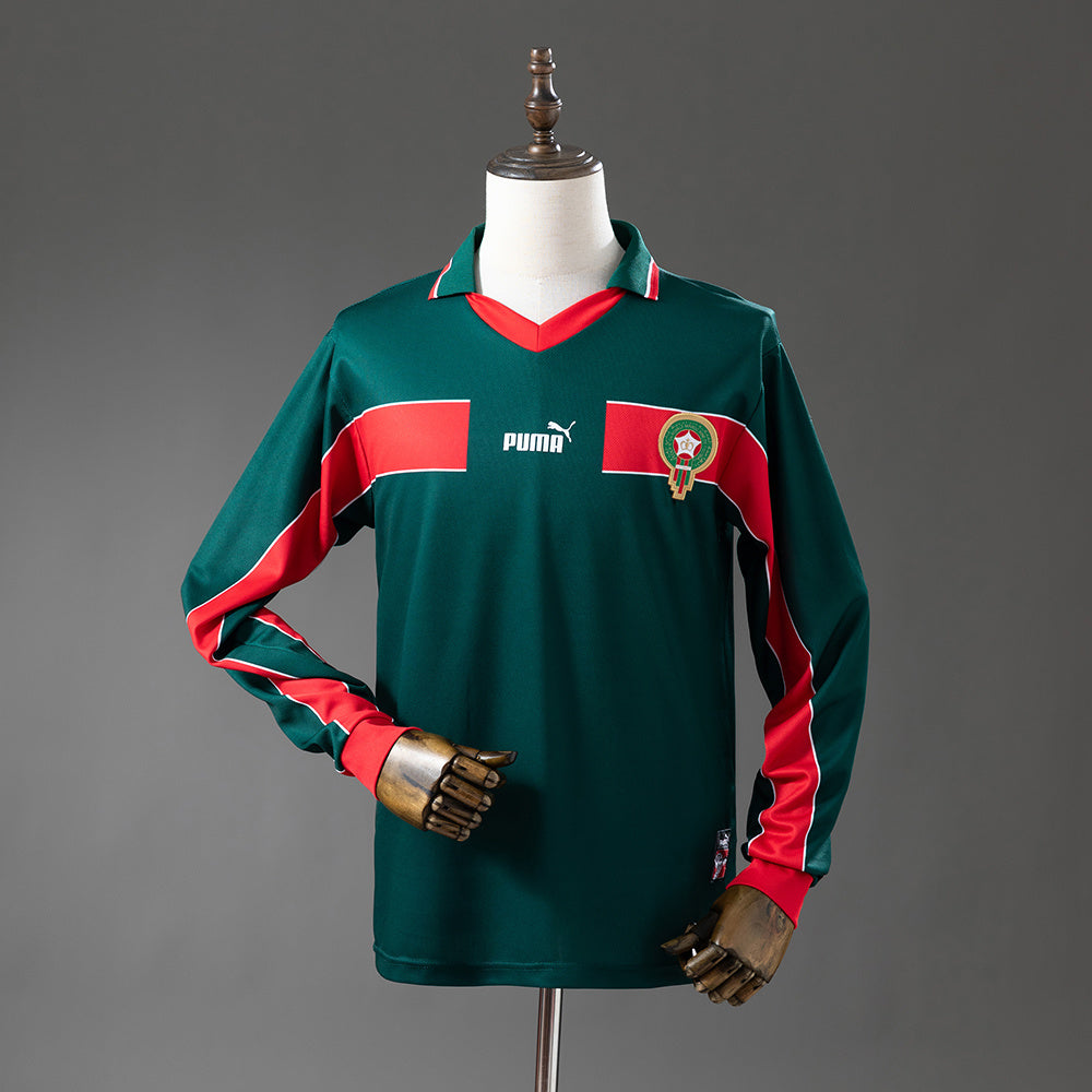 Maillot Rétro Manches Longues Maroc Domicile 1998-1999