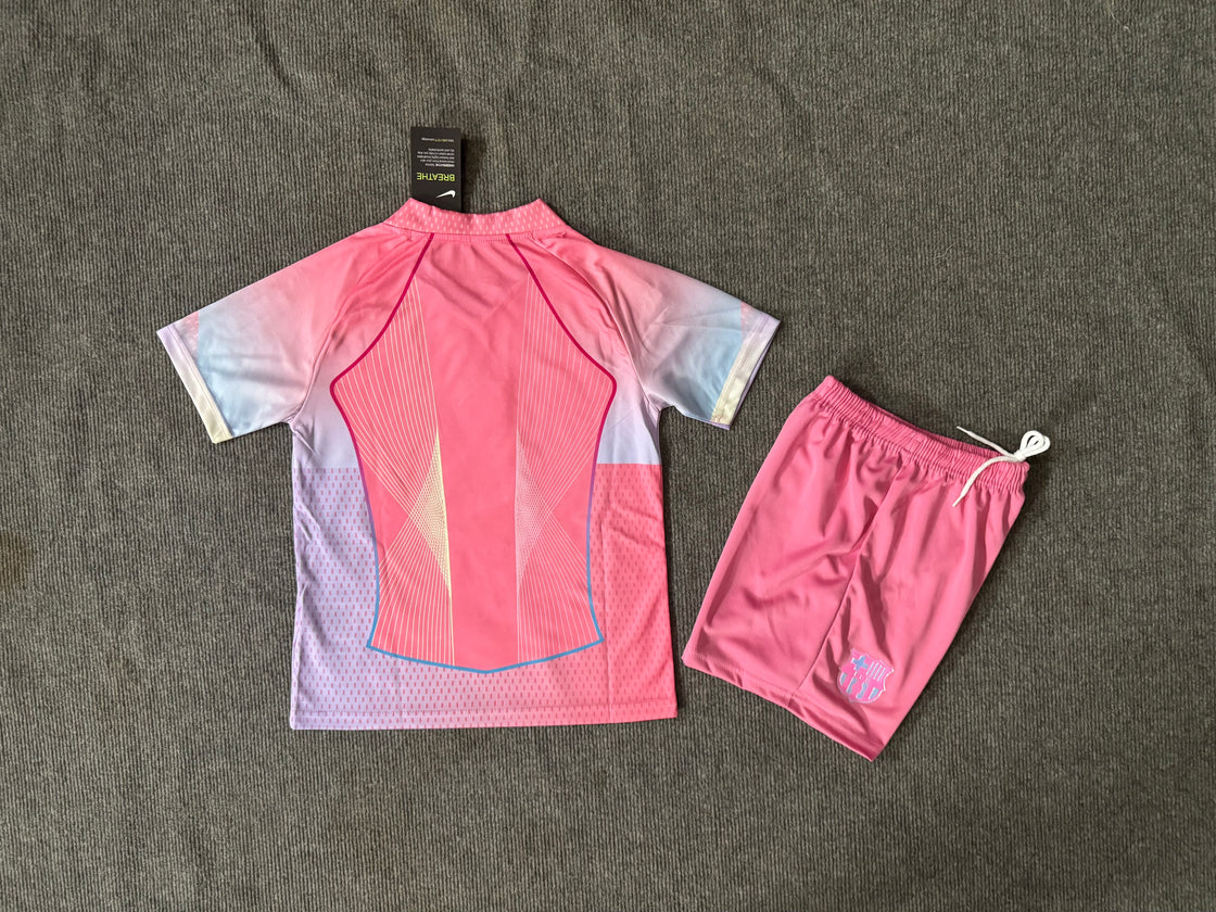 Kit Enfant FC Barcelone Édition Spéciale Rose 2025-2026