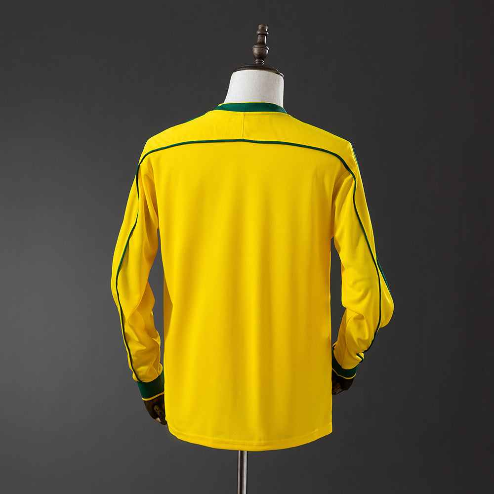Maillot Rétro Manches Longues Brésil Domicile 1998-1999
