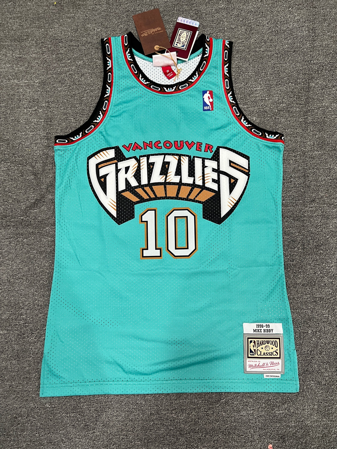 Maillot Vancouver Grizzlies Mike Bibby Rétro 1998-1999