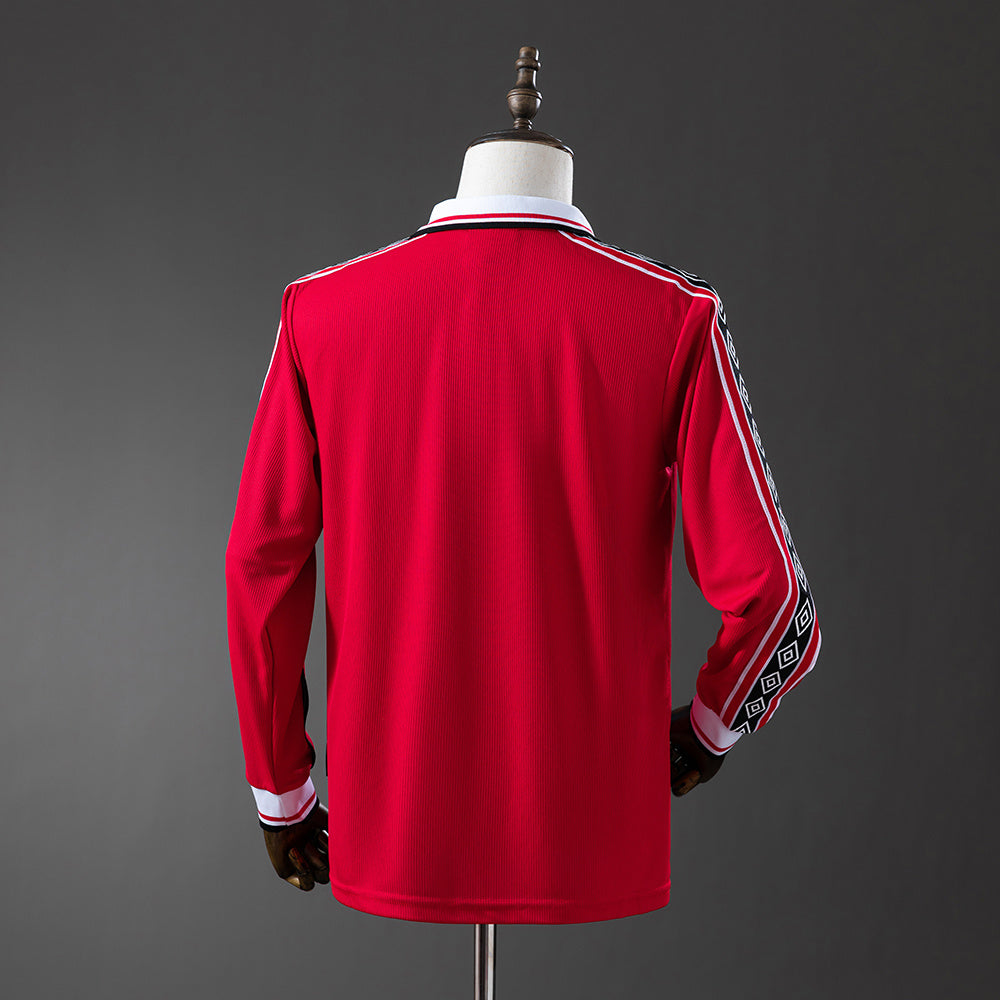 Maillot Rétro Manches Longues Manchester United Domicile 1998-1999