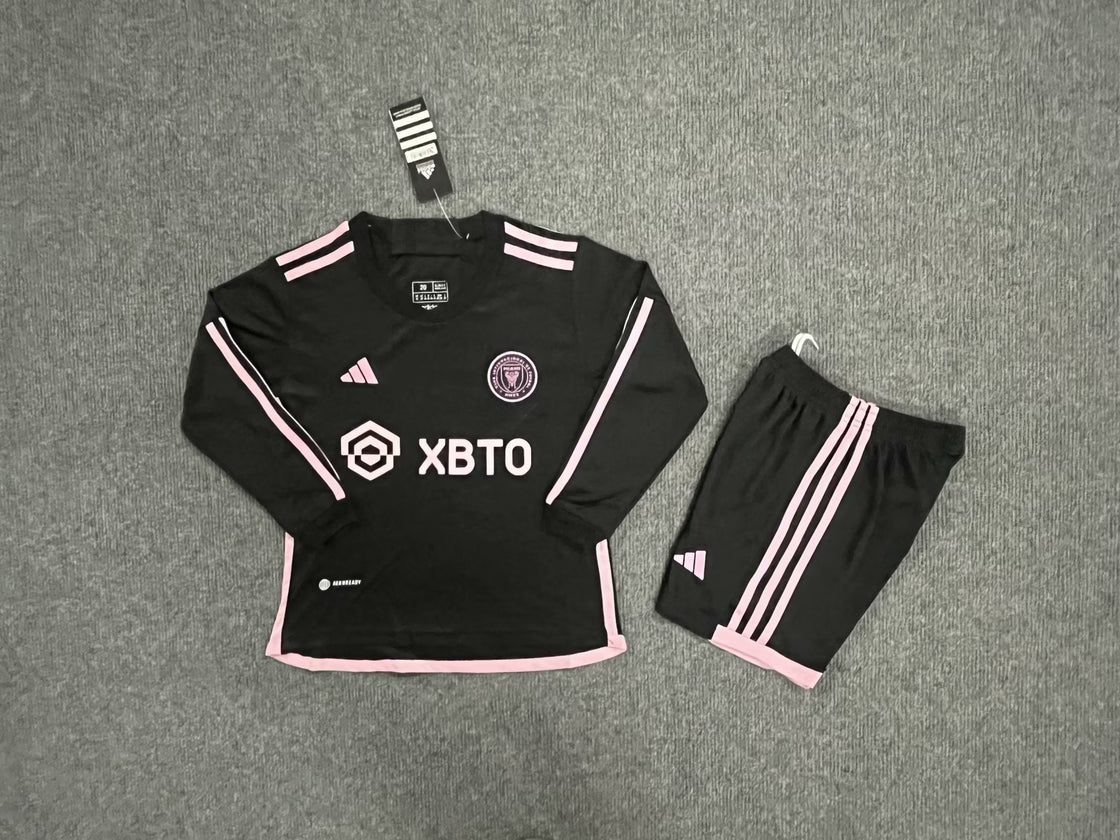 Kit Enfant Inter Miami Extérieur Manches Longues 2025-2026