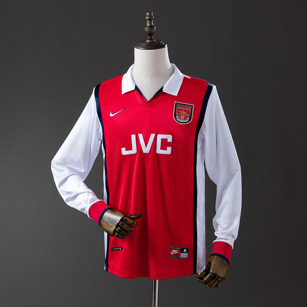 Maillot Rétro Manches Longues Arsenal Domicile 1998-1999