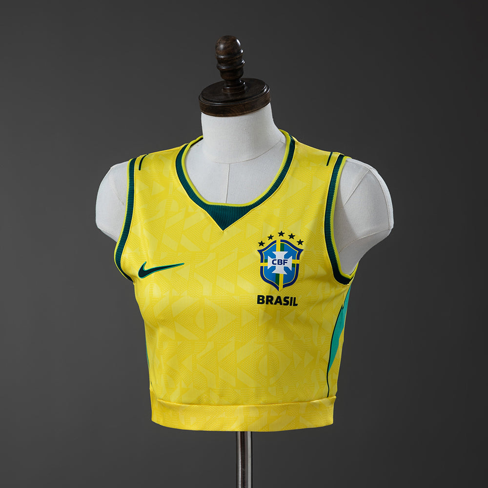 Maillot Brésil Crop Top 2025-2026