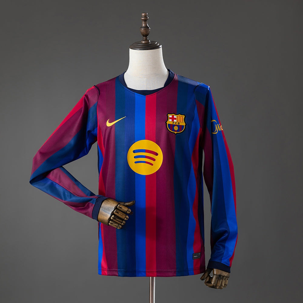 Maillot FC Barcelone Domicile Manches Longues 2026-2027