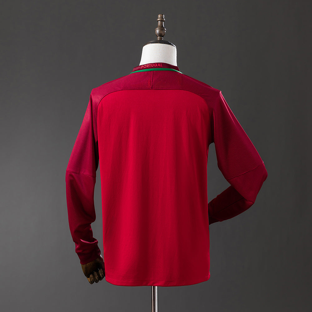 Maillot Rétro Manches Longues Portugal Domicile 2016-2017