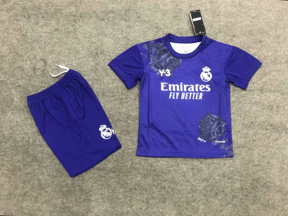 Kit Enfant Real Madrid Y-3 Édition Spéciale Violet 2024-2025