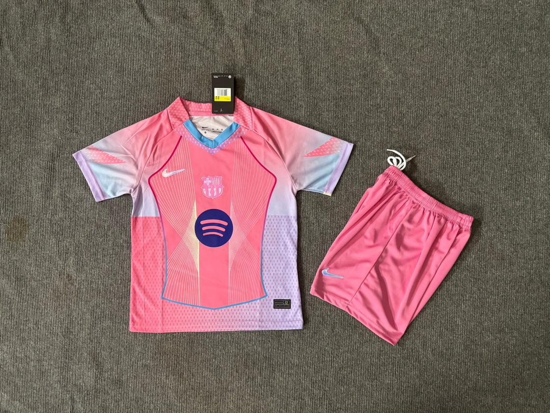 Kit Enfant FC Barcelone Édition Spéciale Rose 2025-2026