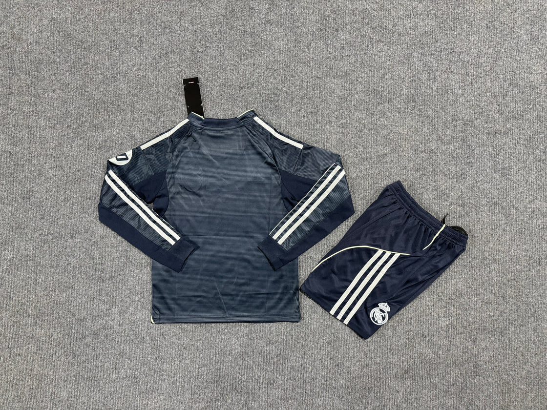 Kit Enfant Real Madrid Extérieur Manches Longues 2025-2026