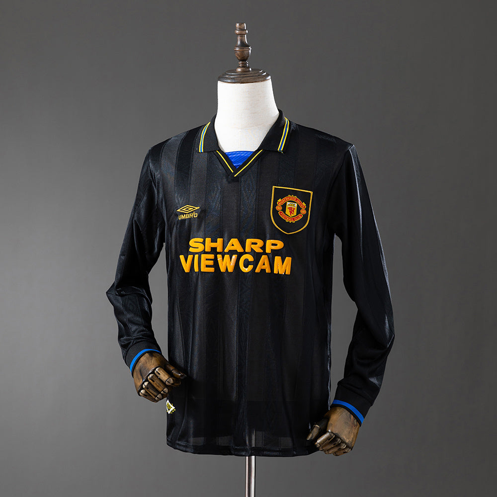 Maillot Rétro Manches Longues Manchester United Extérieur 1993-1994