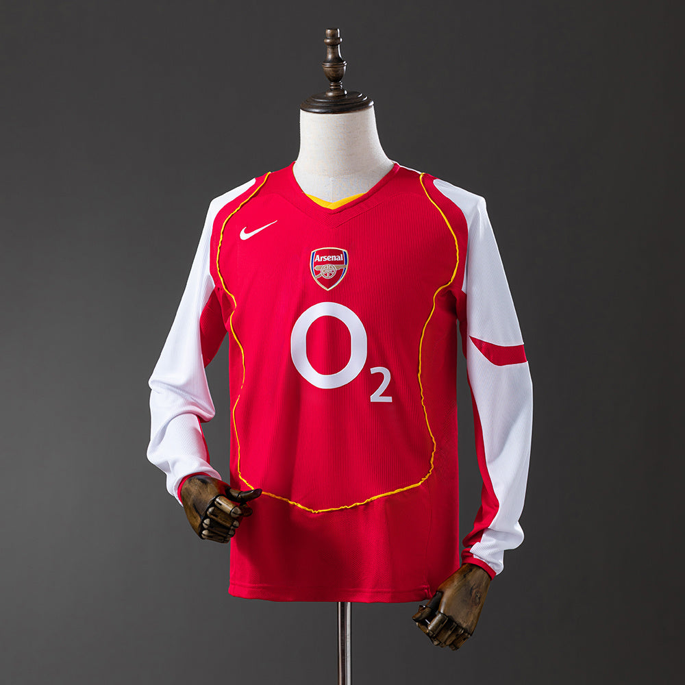 Maillot Rétro Manches Longues Arsenal Domicile 2004-2005