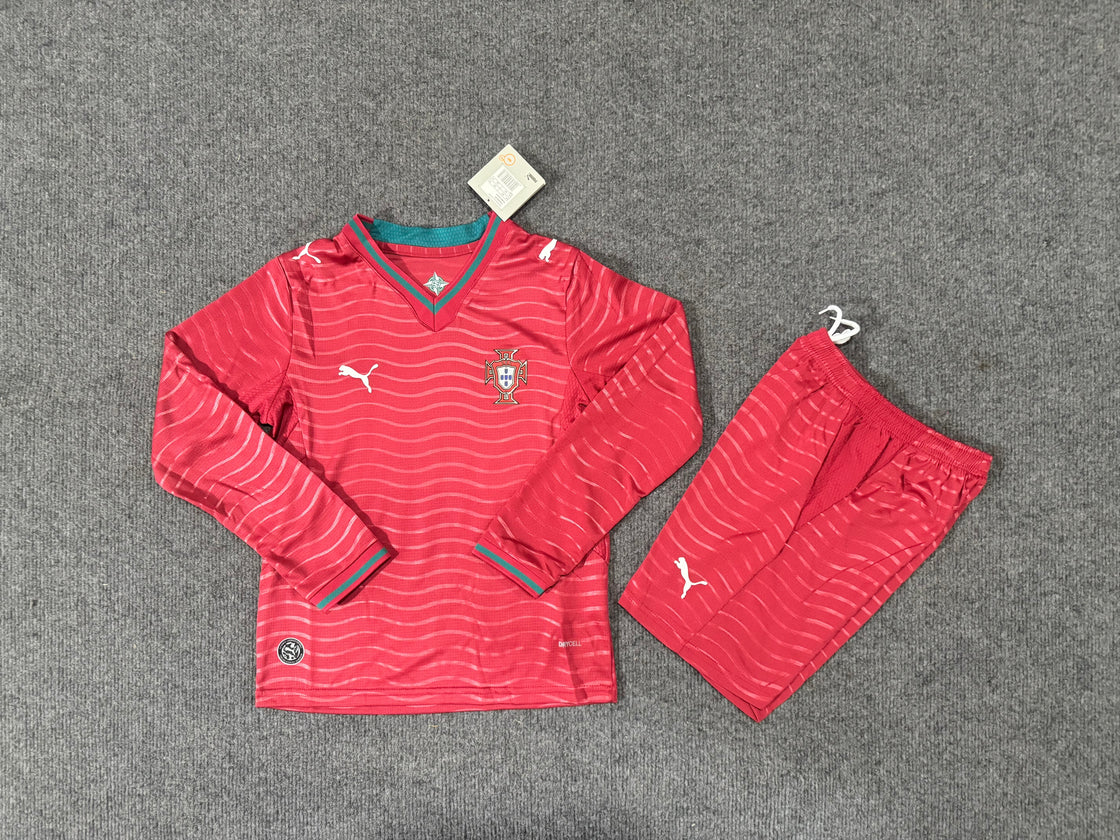 Kit Enfant Portugal Domicile Manches Longues 2025-2026