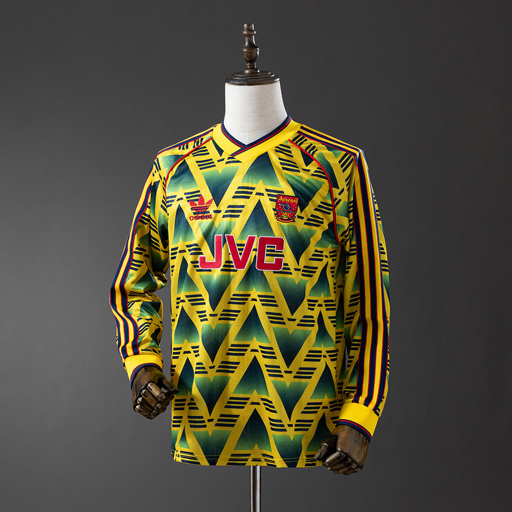 Maillot Rétro Manches Longues Arsenal Extérieur 1991-1992