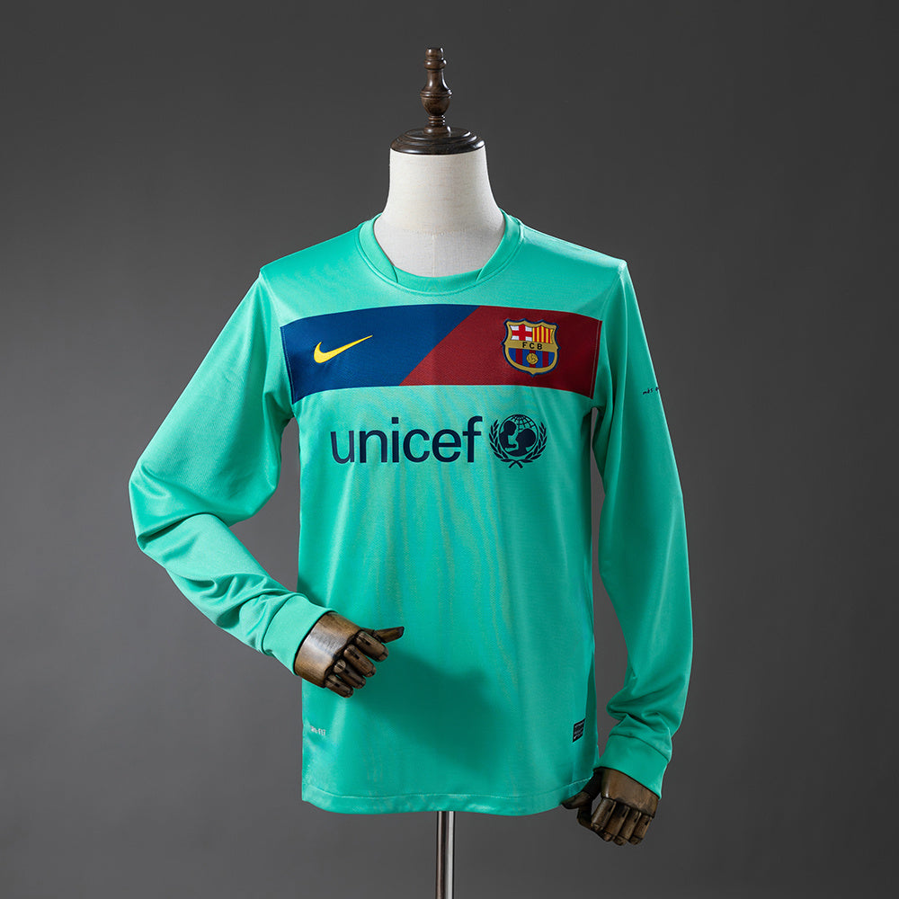 Maillot Rétro Manches Longues FC Barcelone Extérieur 2010-2011
