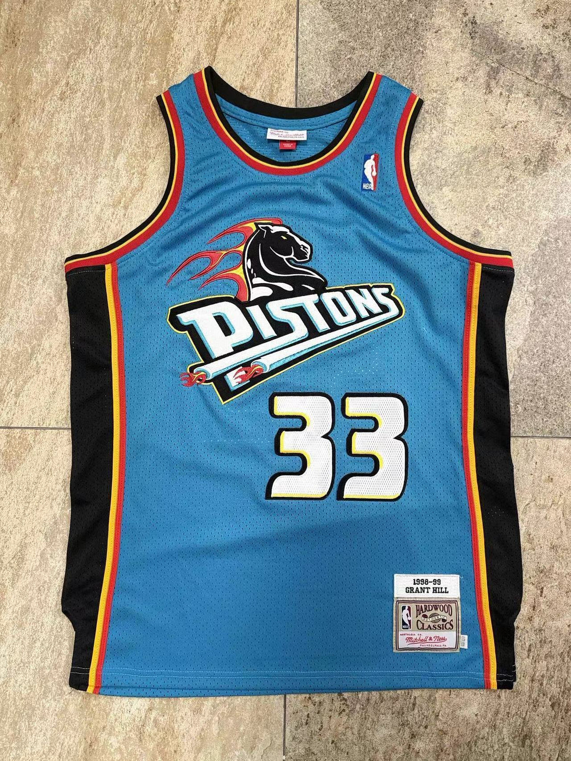 Maillot Detroit Pistons Grant Hill Rétro 2024-2025