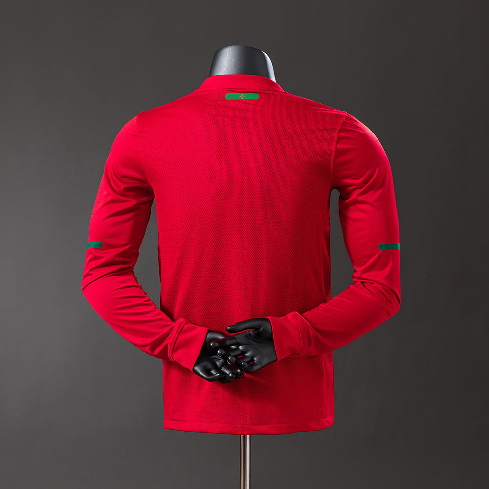 Maillot Rétro Manches Longues Portugal Domicile 2010-2011