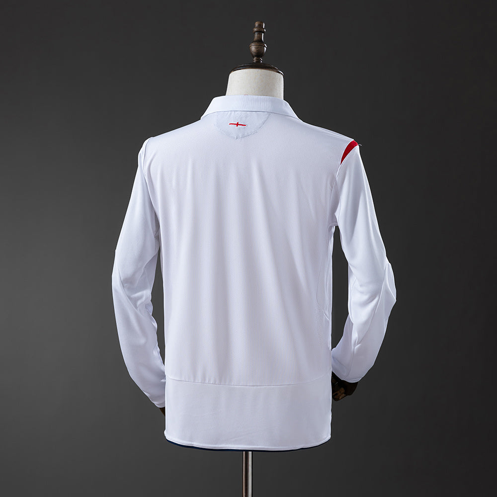 Maillot Rétro Manches Longues Angleterre Domicile 2006-2007