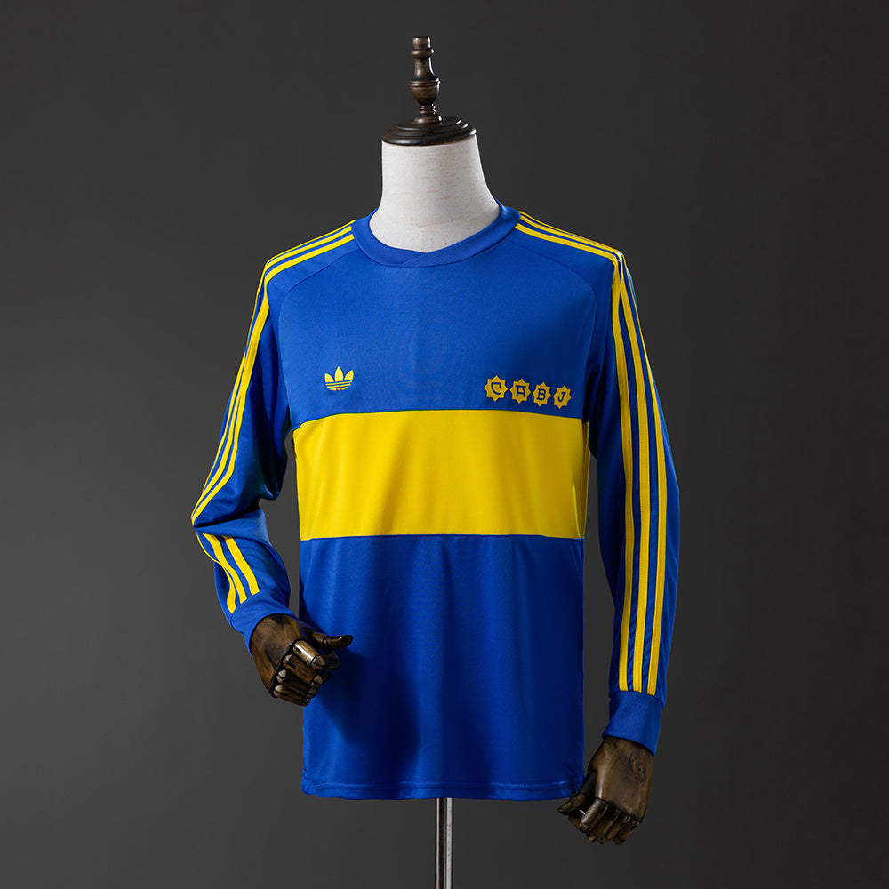 Maillot Rétro Manches Longues Boca Juniors Domicile 1981-1982