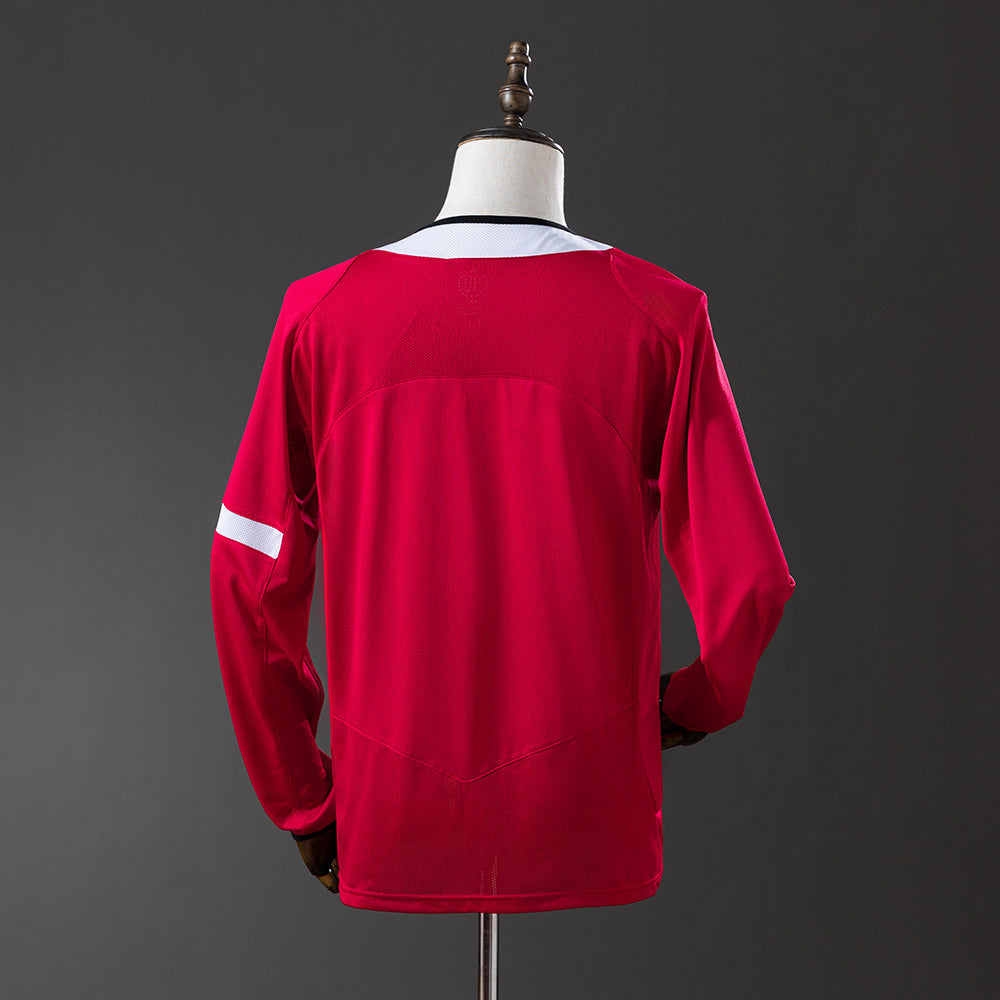 Maillot Rétro Manches Longues Manchester United Domicile 2004-2005