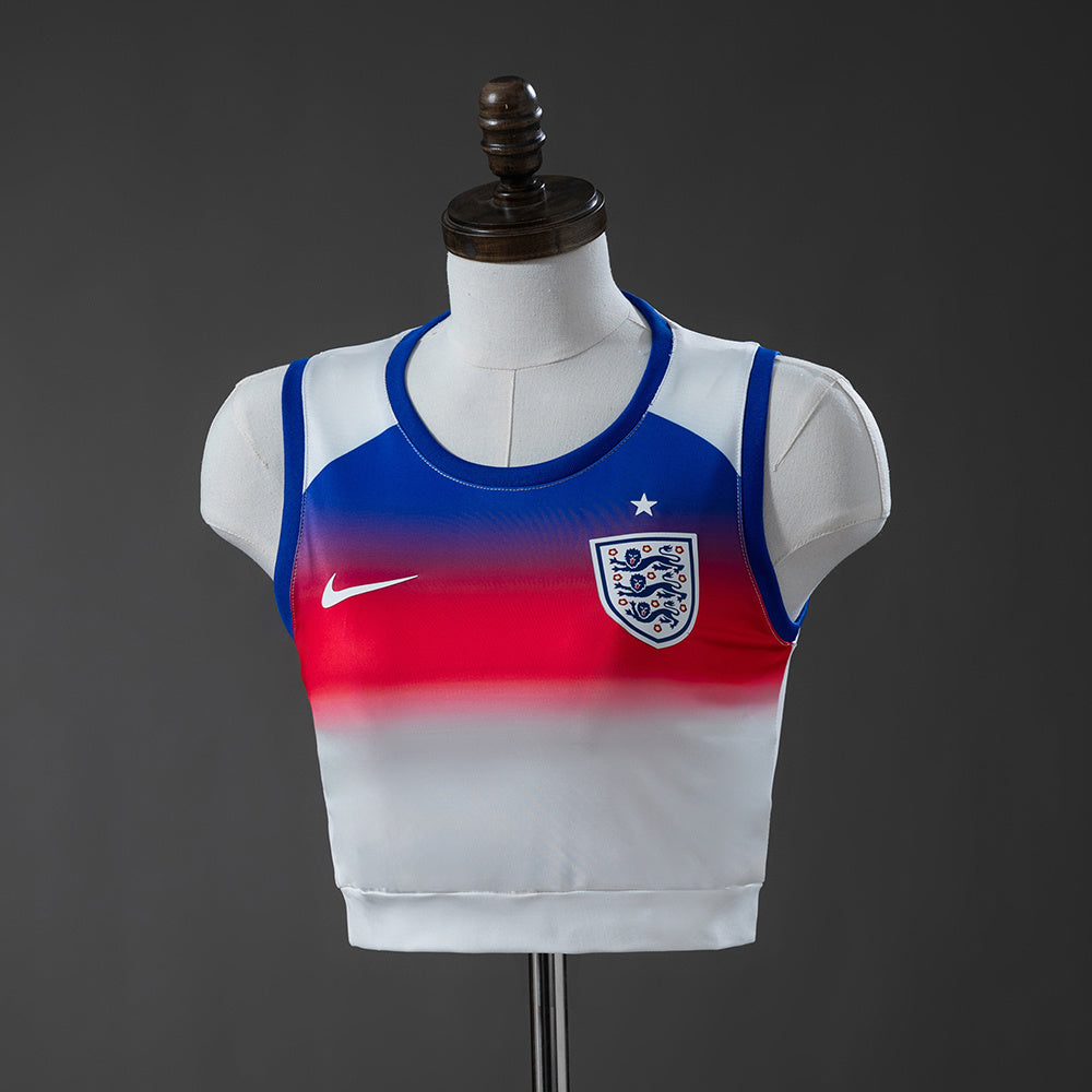 Maillot Angleterre Domicile Féminin Crop Top Sans Manches 2025-2026